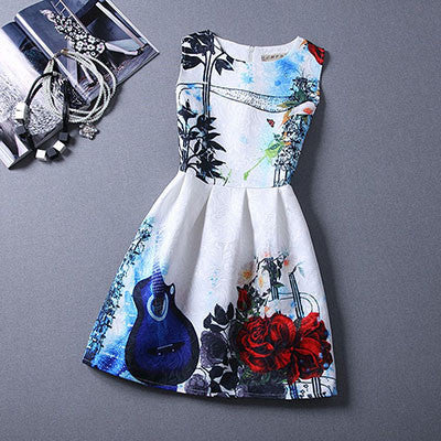 Dresses For Girls Mother Daughter Dresses Family Matching Clothing Girls Sleeveless Formal Print A-line Dress Summer-Dollar Bargains Online Shopping Australia