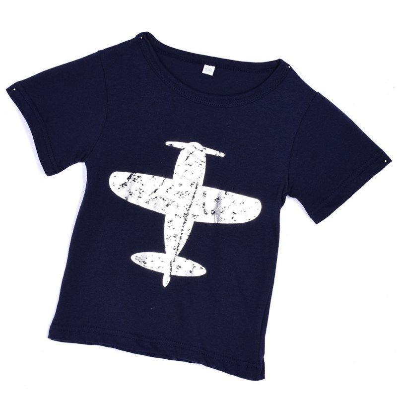 Aeroplane Boys Tshirt Childrens Clothing Cotton-Dollar Bargains Online Shopping Australia