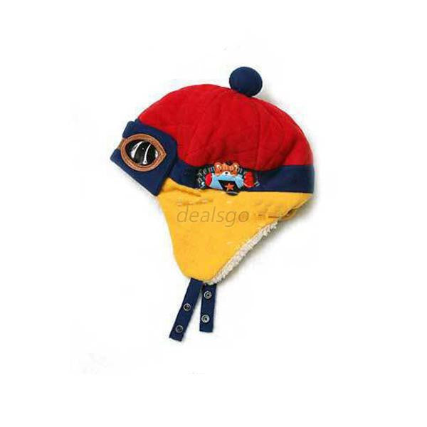 Boys Girls Baby Pilot Aviator Hat Winter Cotton Warm Ear Cap Beanie 4 Colors-Dollar Bargains Online Shopping Australia