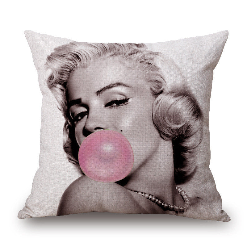 Famous Person Style 45*45cm Square Home Decorative Pillow Music Note Printed Throw Pillows Car Home Decor Cushion Cojines-Dollar Bargains Online Shopping Australia