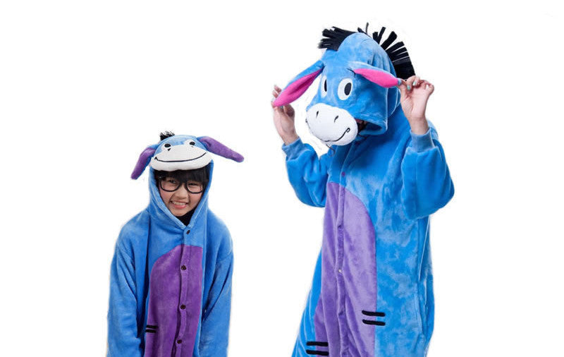 Unicorn Stitch Panda Unisex Flannel Hoodie Pajamas Costume Cosplay Animal Onesies Sleepwear For Men Women Adults Child-Dollar Bargains Online Shopping Australia