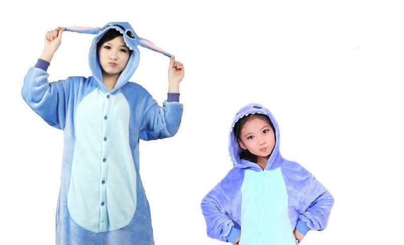 Unicorn Stitch Panda Unisex Flannel Hoodie Pajamas Costume Cosplay Animal Onesies Sleepwear For Men Women Adults Child-Dollar Bargains Online Shopping Australia