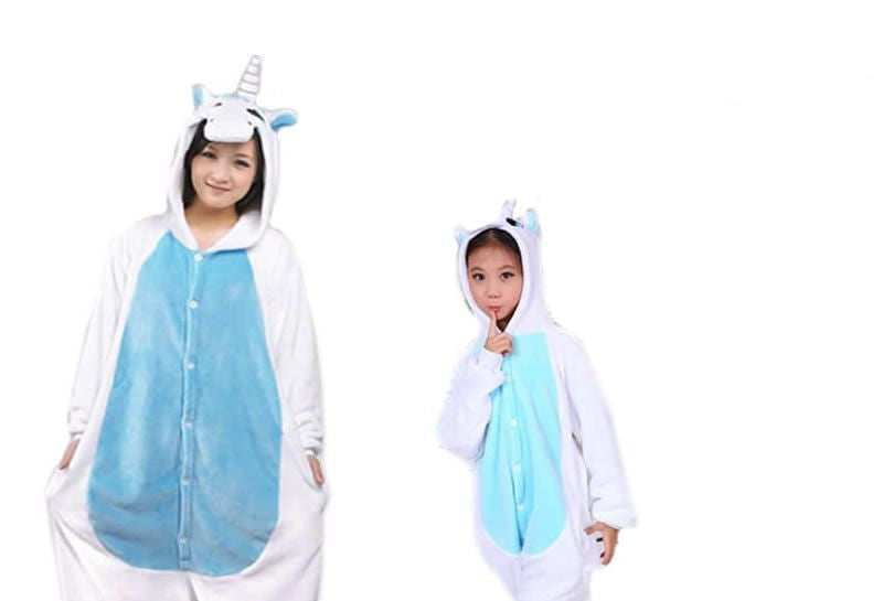 Unicorn Stitch Panda Unisex Flannel Hoodie Pajamas Costume Cosplay Animal Onesies Sleepwear For Men Women Adults Child-Dollar Bargains Online Shopping Australia