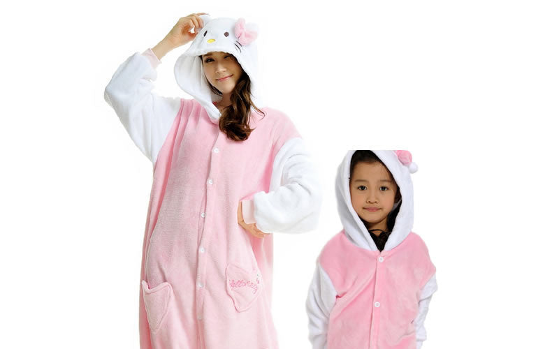 Unicorn Stitch Panda Unisex Flannel Hoodie Pajamas Costume Cosplay Animal Onesies Sleepwear For Men Women Adults Child-Dollar Bargains Online Shopping Australia