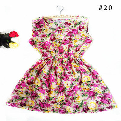 women European style plus size Fashion party Vest dress Flower prints Slim Mini Dress Spring summer dresses-Dollar Bargains Online Shopping Australia