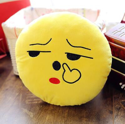 18 Style Smiley Emoji Yellow Round Pillow Sofa decorative pillows Stuffed Plush coussin cojines whatsapp emoji cushion Christmas-Dollar Bargains Online Shopping Australia