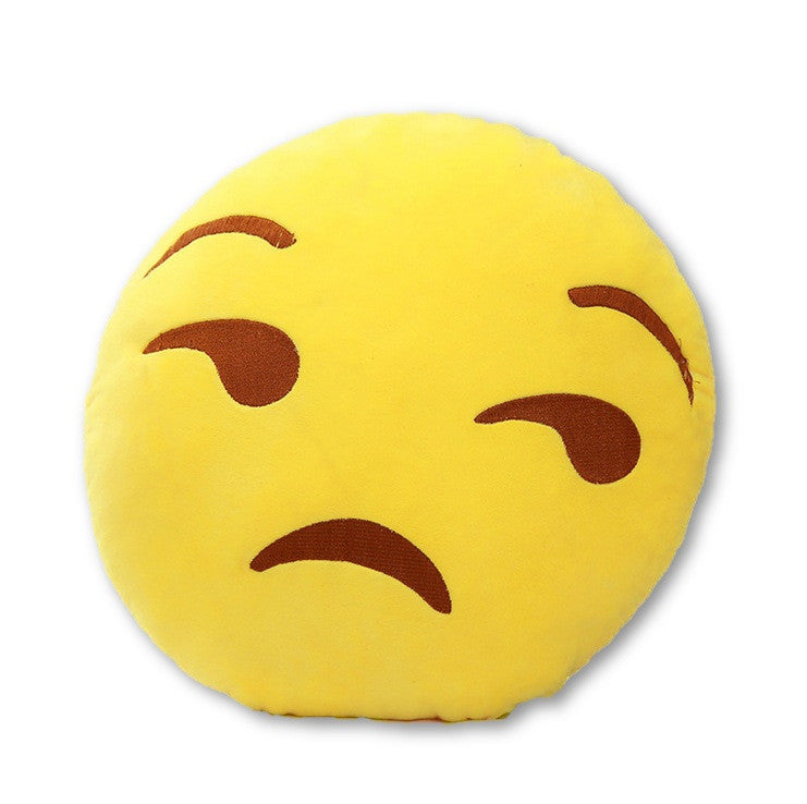 18 Style Smiley Emoji Yellow Round Pillow Sofa decorative pillows Stuffed Plush coussin cojines whatsapp emoji cushion Christmas-Dollar Bargains Online Shopping Australia