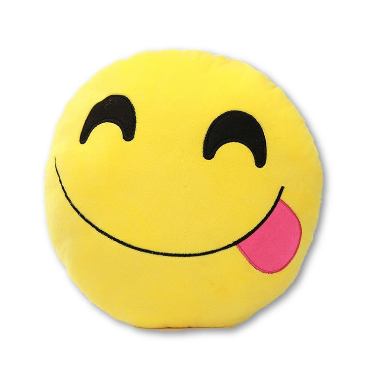 18 Style Smiley Emoji Yellow Round Pillow Sofa decorative pillows Stuffed Plush coussin cojines whatsapp emoji cushion Christmas-Dollar Bargains Online Shopping Australia