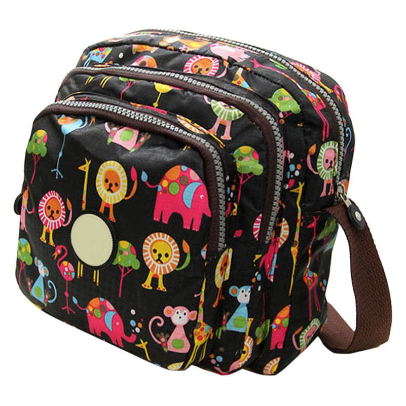 Korean Fashion Women Messenger Bags Canvas Flower Print Crossbody Shoulder Bags Small Ladies Designer Mom Handbags-Dollar Bargains Online Shopping Australia