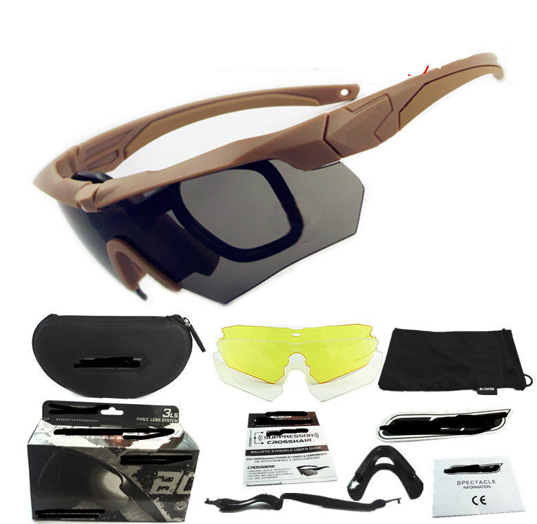 Tactical Military Goggles Army Glasses Polarized Sunglasses Cycling Hiking Eyewear Cross Eyeshield 3ls / 5ls Lens Kit HT12-0005-Dollar Bargains Online Shopping Australia