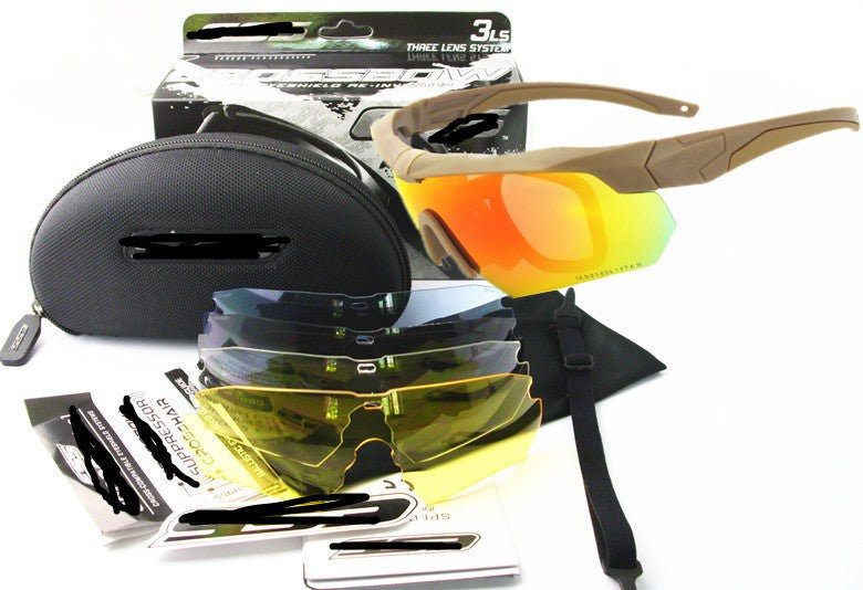 Tactical Military Goggles Army Glasses Polarized Sunglasses Cycling Hiking Eyewear Cross Eyeshield 3ls / 5ls Lens Kit HT12-0005-Dollar Bargains Online Shopping Australia