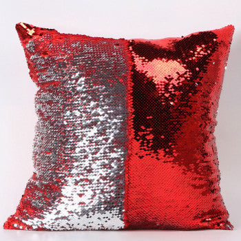 Happy Fashion Beauty Double 40X40CM Color Glitter Sequins Throw Pillow Case Cafe Home-Dollar Bargains Online Shopping Australia