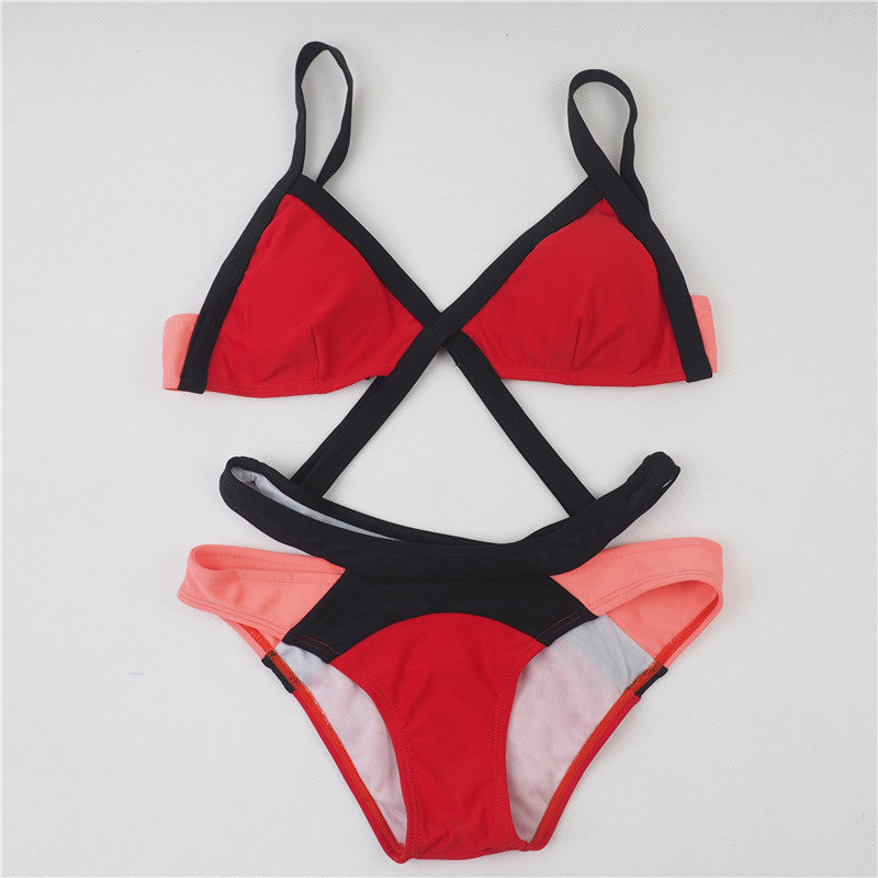 Women Swimwear Push up Swimsuit Red White Black bikini bandage swimsuit plavky biquini biquinis feminino-Dollar Bargains Online Shopping Australia
