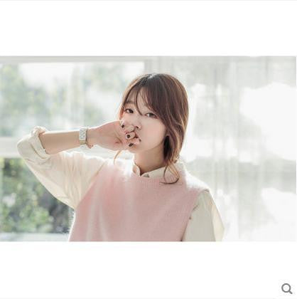 spring loose big yards female hedging sweater vest sweater vest round neck wool vest waistcoat jacket-Dollar Bargains Online Shopping Australia