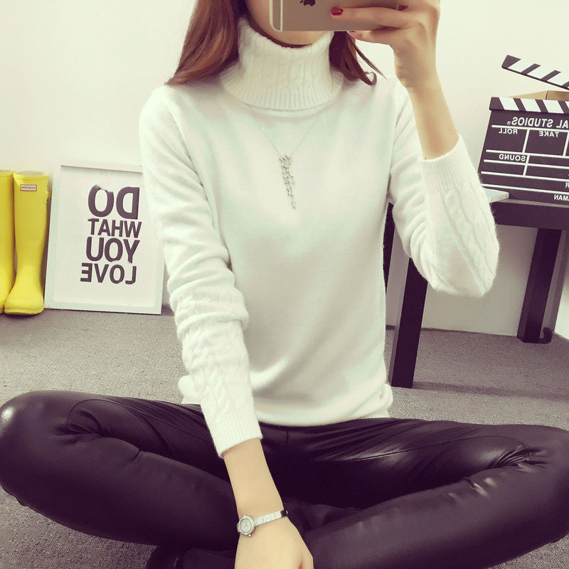 Women Sweaters And Pullovers Sweater Women Winter turtleneck sweater twisted thickening slim pullover sweater-Dollar Bargains Online Shopping Australia
