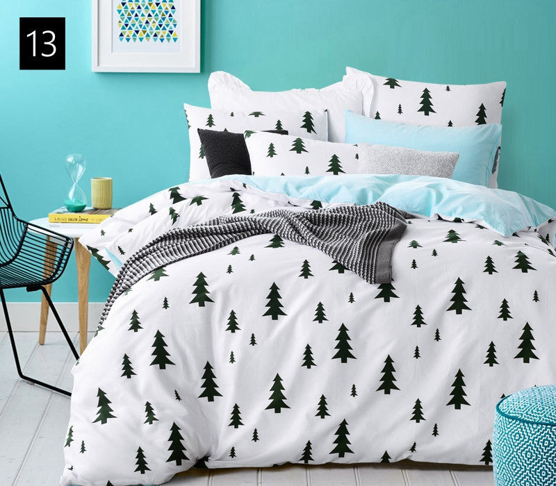 High count density cotton Duvet covers set,Black bedding set,Double single duvet covers Twin/Queen/King size,bedclothes #HM4515-Dollar Bargains Online Shopping Australia