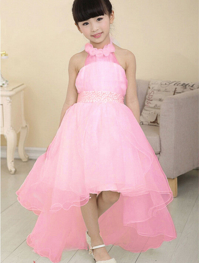 Summer Baby Girls Party Dress Evening Wear Long Tail Girls Clothes Elegant Flower Girl Dress Kids Baby Dresses-Dollar Bargains Online Shopping Australia