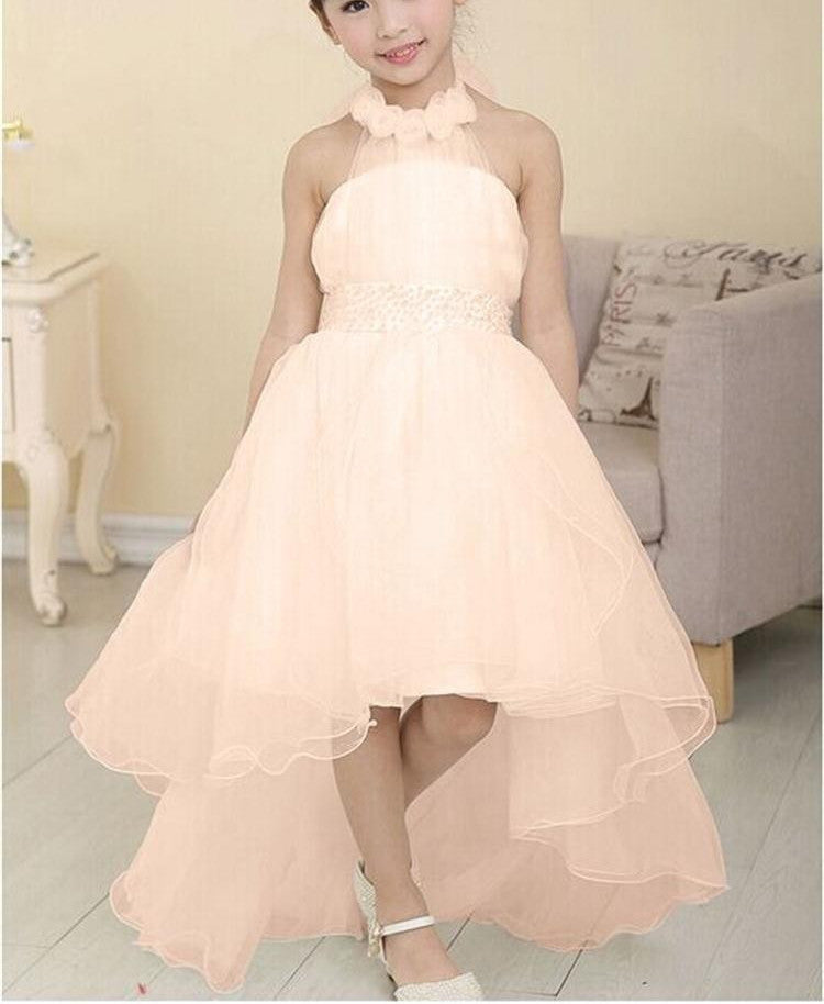 Summer Baby Girls Party Dress Evening Wear Long Tail Girls Clothes Elegant Flower Girl Dress Kids Baby Dresses-Dollar Bargains Online Shopping Australia