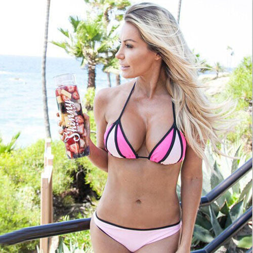 Sexy Women's Bandage Bikini Set Simple Push-up Halter Bra Swimsuit Bathing Swimwear-Dollar Bargains Online Shopping Australia