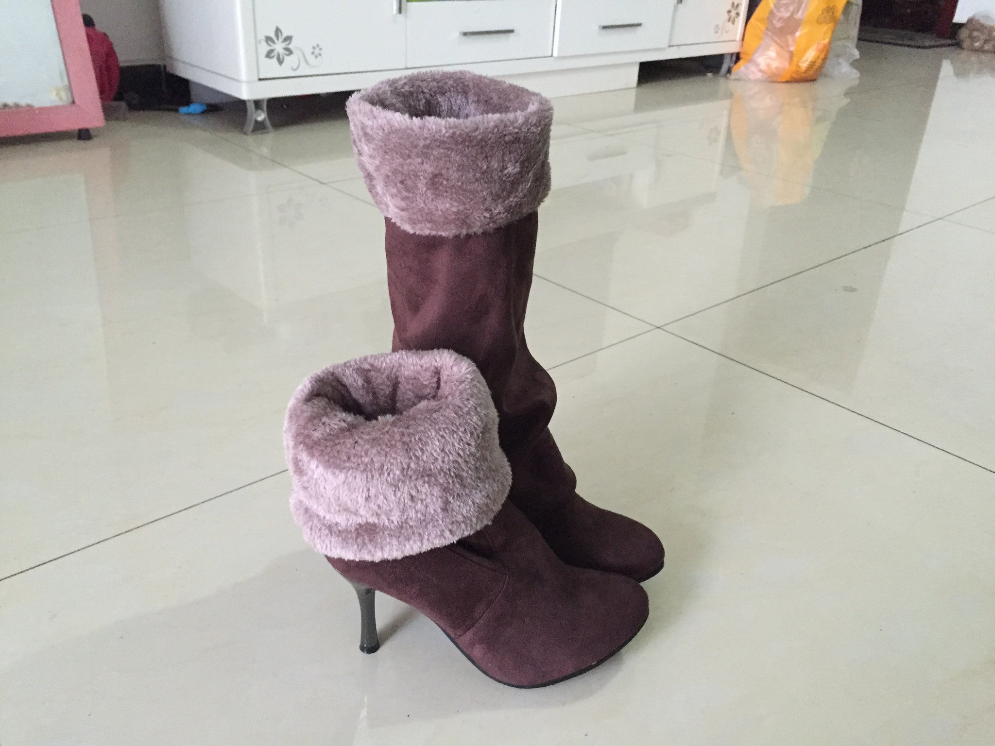 Big Size 34-43 High Heels Women Boots Over the Knee High Boots Party Sexy Lady Fashion Winter Woman Shoes-Dollar Bargains Online Shopping Australia