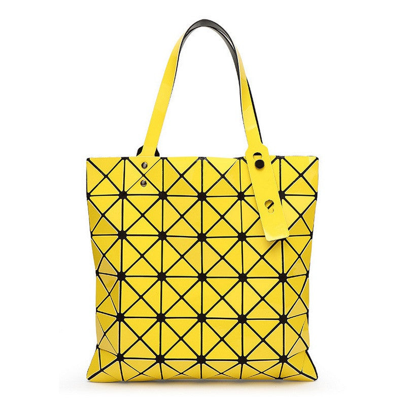 Ladies Folded Geometric Plaid Bag Women Fashion Casual Tote Top-handle Bag Shoulder Bags Bao Bao Pearl BaoBao Bolsas Handbags-Dollar Bargains Online Shopping Australia