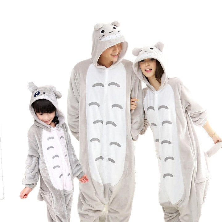 Animal pajamas one piece Family matching outfits Adult onesie Mother and daughter clothes Totoro Dinosaur Unicorn Pyjamas women-Dollar Bargains Online Shopping Australia