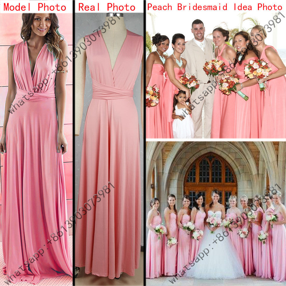 11 color summer women maxi dress red bandage long dress Multiway Bridesmaids Convertible Dress-Dollar Bargains Online Shopping Australia