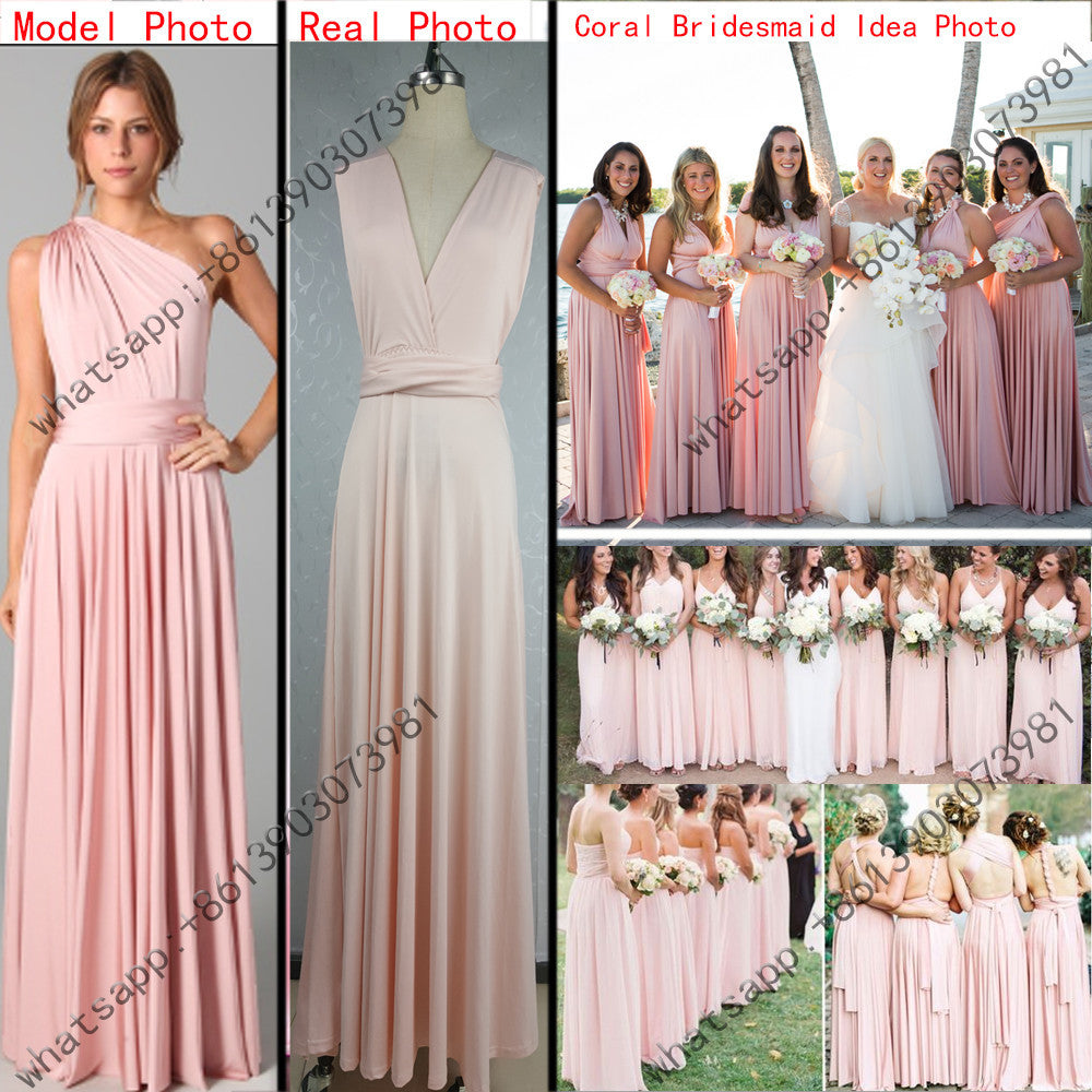 11 color summer women maxi dress red bandage long dress Multiway Bridesmaids Convertible Dress-Dollar Bargains Online Shopping Australia