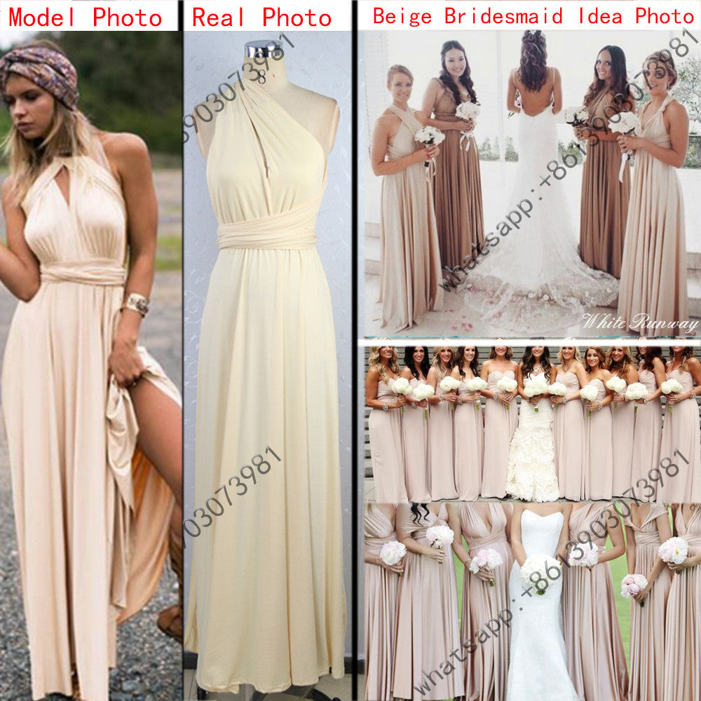 11 color summer women maxi dress red bandage long dress Multiway Bridesmaids Convertible Dress-Dollar Bargains Online Shopping Australia