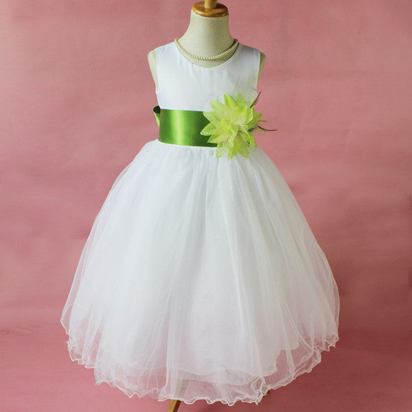 Flower Girl Petals Dress Children Bridesmaid Toddler Elegant Dress Pageant Wedding Bridal Dress-Dollar Bargains Online Shopping Australia