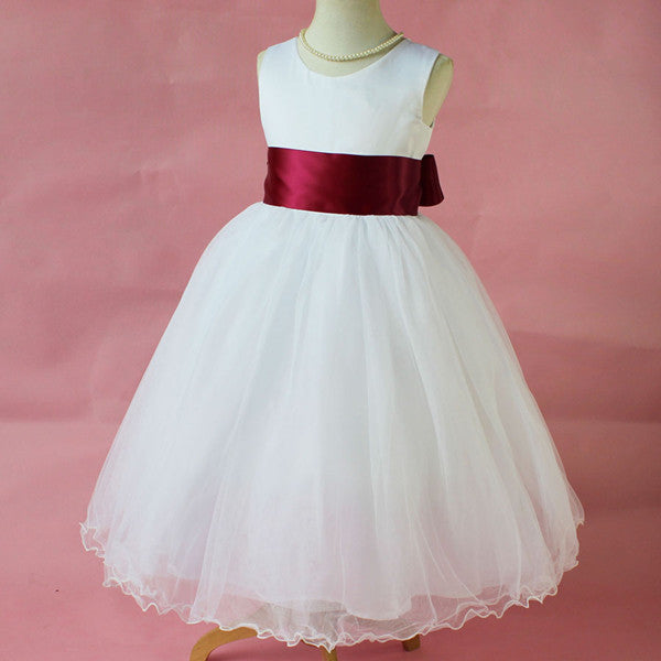 Flower Girl Petals Dress Children Bridesmaid Toddler Elegant Dress Pageant Wedding Bridal Dress-Dollar Bargains Online Shopping Australia