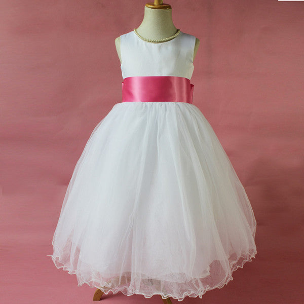 Flower Girl Petals Dress Children Bridesmaid Toddler Elegant Dress Pageant Wedding Bridal Dress-Dollar Bargains Online Shopping Australia