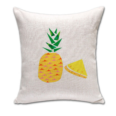 Fresh Fruit Style Home Decor Cushion Pillows Colorful Cute Ananas Printed Fundas Decorative Throw Pillows Almofadas Cojines-Dollar Bargains Online Shopping Australia