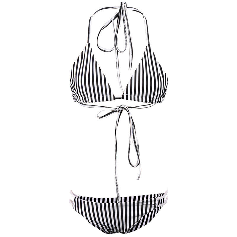 Triangle Brazilian Sexy Beach Low Waist Bikini Set Halter Swimwear Strappy Women Swimsuit Female Bathing Suit-Dollar Bargains Online Shopping Australia