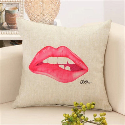 Fashion red lips cushion without inner lipstick perfume bottle home sofa decorative pillow car seat capa de almofada cojines-Dollar Bargains Online Shopping Australia