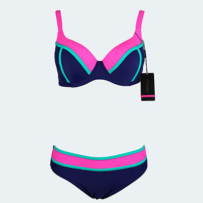 Swimsuit Bikini Sexy Polka Dot Large Cup Bar small Bottom Bathing Suit Push Up Swimwear LD516-Dollar Bargains Online Shopping Australia