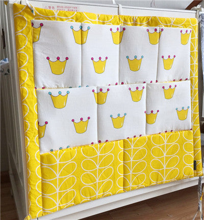 Muslin tree Brand Baby Cot Bed Hanging Storage Bag ,Crib Organizer 60*50cm Toy Diaper Pocket for Crib Bedding Set-Dollar Bargains Online Shopping Australia