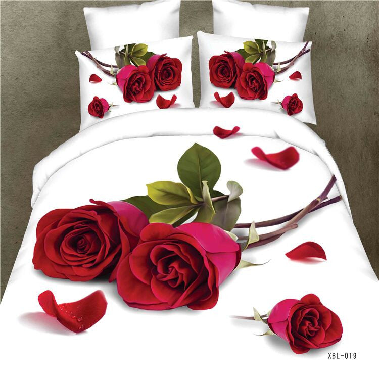 4pcs 3d bed set bedding sets High .pillowcase reactive printed bedclothes queen size bed linen-Dollar Bargains Online Shopping Australia