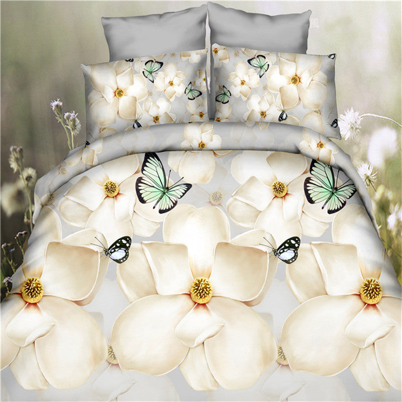 4pcs 3d bed set bedding sets High .pillowcase reactive printed bedclothes queen size bed linen-Dollar Bargains Online Shopping Australia