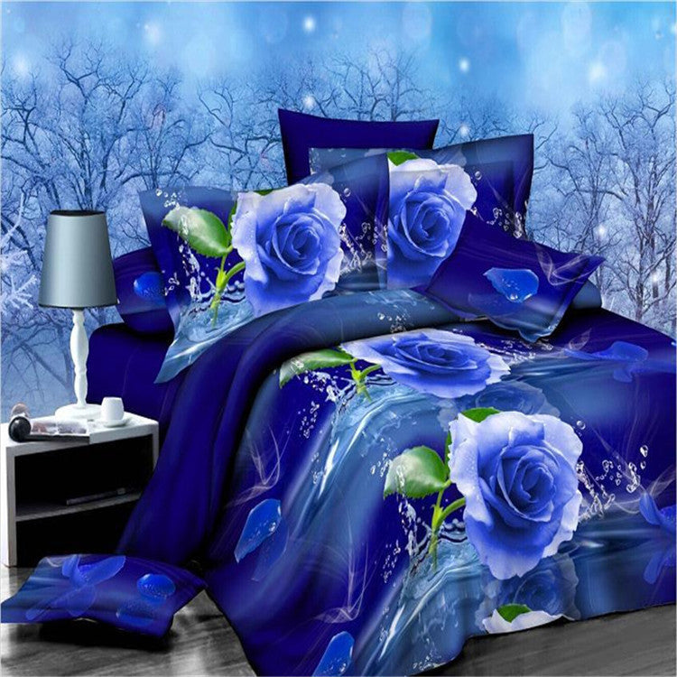 4pcs 3d bed set bedding sets High .pillowcase reactive printed bedclothes queen size bed linen-Dollar Bargains Online Shopping Australia
