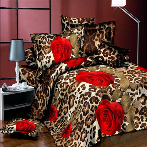 4pcs 3d bed set bedding sets High .pillowcase reactive printed bedclothes queen size bed linen-Dollar Bargains Online Shopping Australia