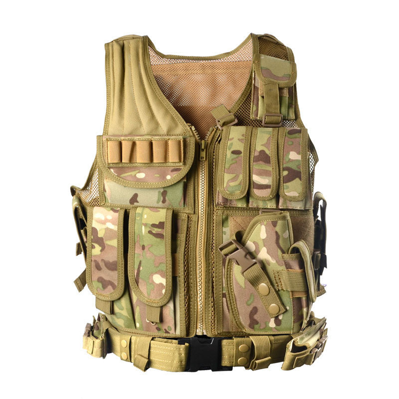 Police Tactical Vest Outdoor Camouflage Military Body Armor Sports Wear Hunting Vest Army Swat Molle Vest Black-Dollar Bargains Online Shopping Australia