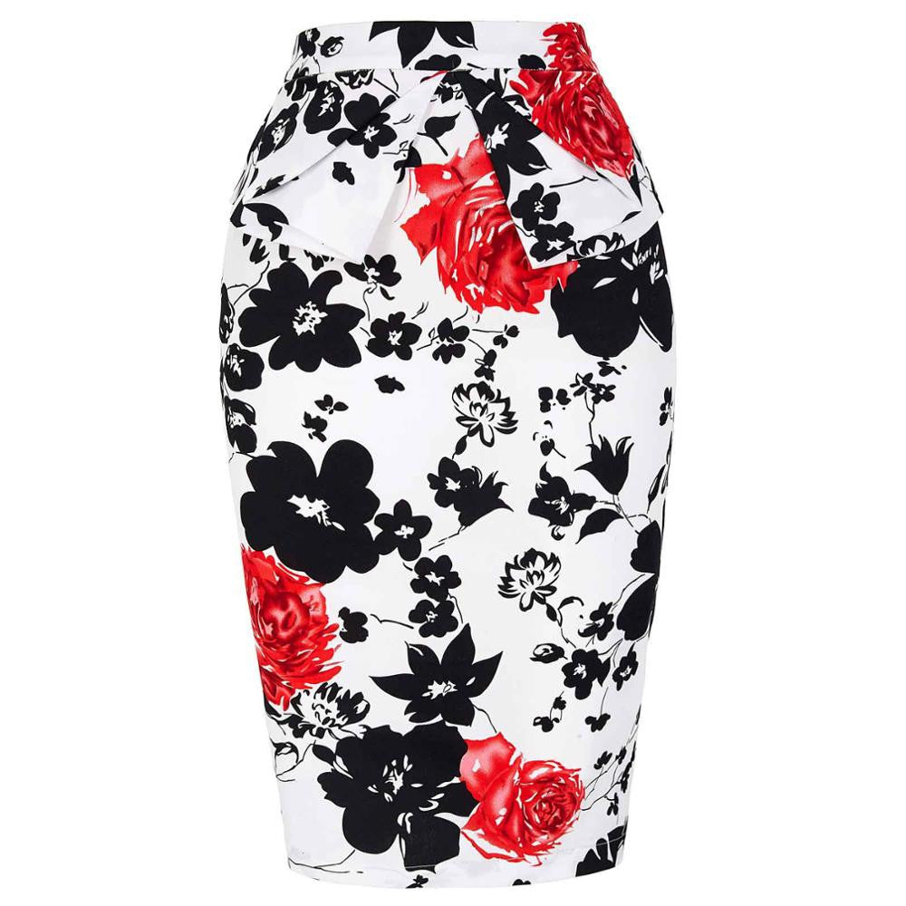 Women Skirts Autumn Summer Fashion High Waist Bodycon Pencil Skirt Faldas Vintage Saia Midi Plus Size Jupe Femme Skirts Womens-Dollar Bargains Online Shopping Australia