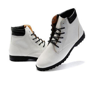 Men's Fashion Solid Korean Style PU Leather Boots Male Casual Pointed Toe Comfortable Boots XMB014-Dollar Bargains Online Shopping Australia