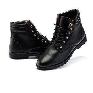 Men's Fashion Solid Korean Style PU Leather Boots Male Casual Pointed Toe Comfortable Boots XMB014-Dollar Bargains Online Shopping Australia