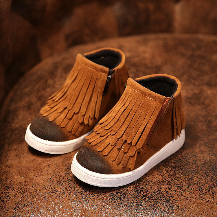 Kids Trainers Baby Shoes Girls Boys Boots Rubber Boot Baby Fashion Sport Shoes Superfly Original Tassel Shoes Comfortable-Dollar Bargains Online Shopping Australia