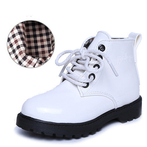 Children shoes autumn and winter children Korean version of leather boots leather waterproof boots kids shoes-Dollar Bargains Online Shopping Australia