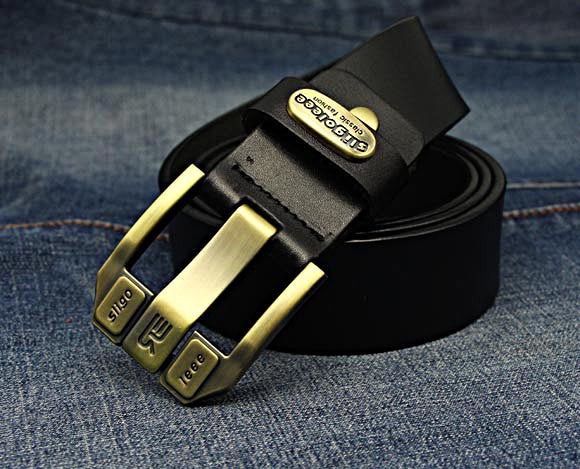 Designer Brand Belt for Men High Quality Genuine Leather Gold Pin Buckle Belt Men Vintage Casual Women Jeans Belt-Dollar Bargains Online Shopping Australia