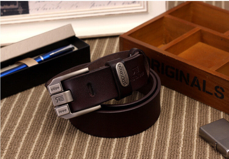 Designer Brand Belt for Men High Quality Genuine Leather Gold Pin Buckle Belt Men Vintage Casual Women Jeans Belt-Dollar Bargains Online Shopping Australia