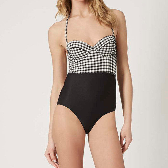 6 styles Black and White Push up Swimsuit one piece suits swim underwire Tone Contrast Swimsuit women plus size bathing suit-Dollar Bargains Online Shopping Australia